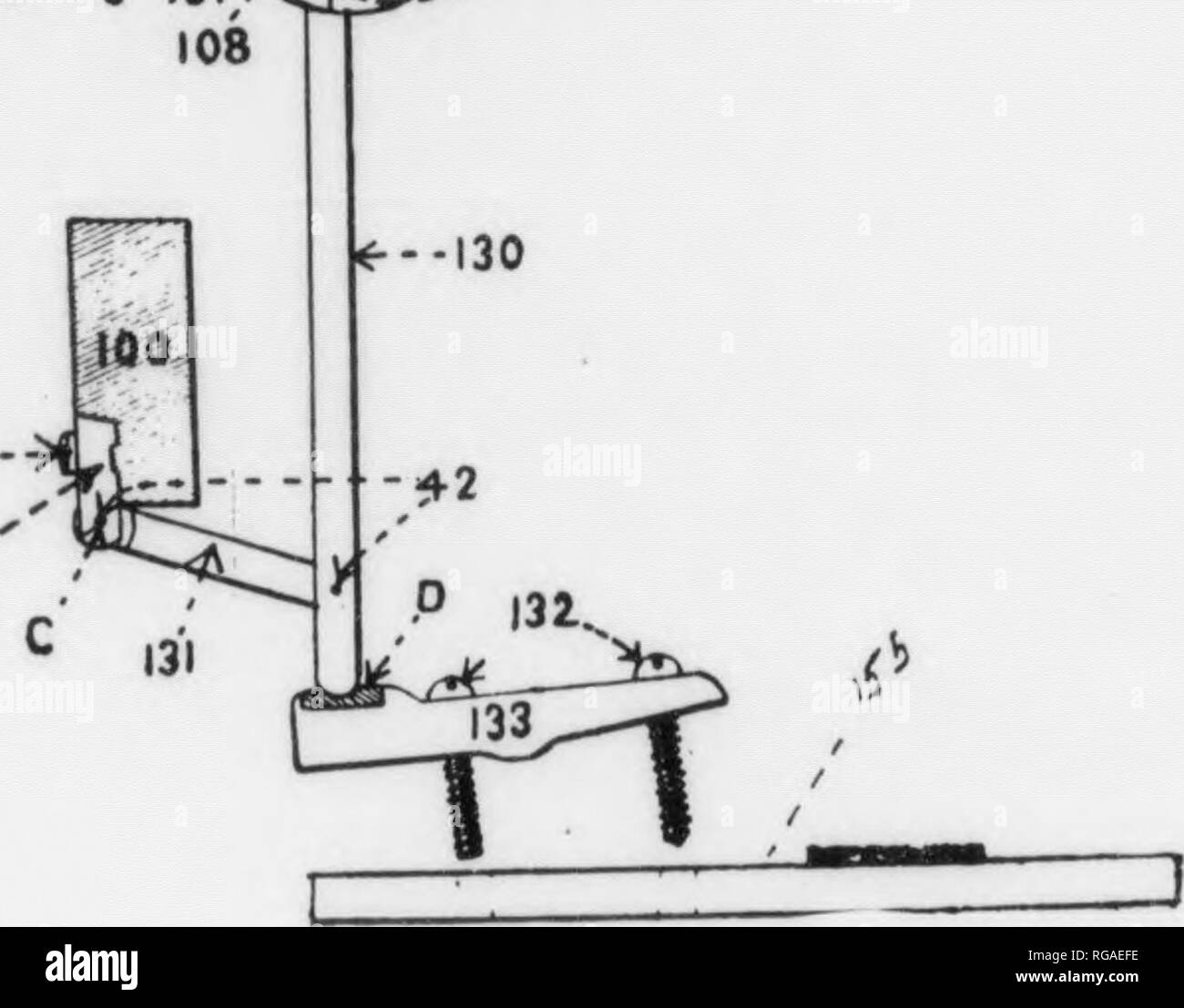 . Bulletin (Pennsylvania Department of Forestry), no. 8-9. Forests and forestry. 118 41 C I07 108 4.1-- 118. Fig. 29. Action parts of upright piano. A—Damper felt. B—Dampor tiead lining iflt. (^—Itrushing cloth. D—Action cloth. K—Action leather. F Catcher felt. G—Ilaninicr top f^^l*. H-Haninier undi-v felt. J—Hntt f«-lt. I,-KegiilatinK puncliings. T—llaninier rail cloth. V—Itack chcr..,.iS—Damper block (Sugar Mapb ). l&gt;9 naraper head (Sugar Maple). 130—Abstract (Sugar Majile). 131—Tongue (Sugar Maple). 132—Jack screw, piano head 133—Key rocker (Sugar Maple). 137—Bridle strap. „ , . 154—Bac Stock Photo