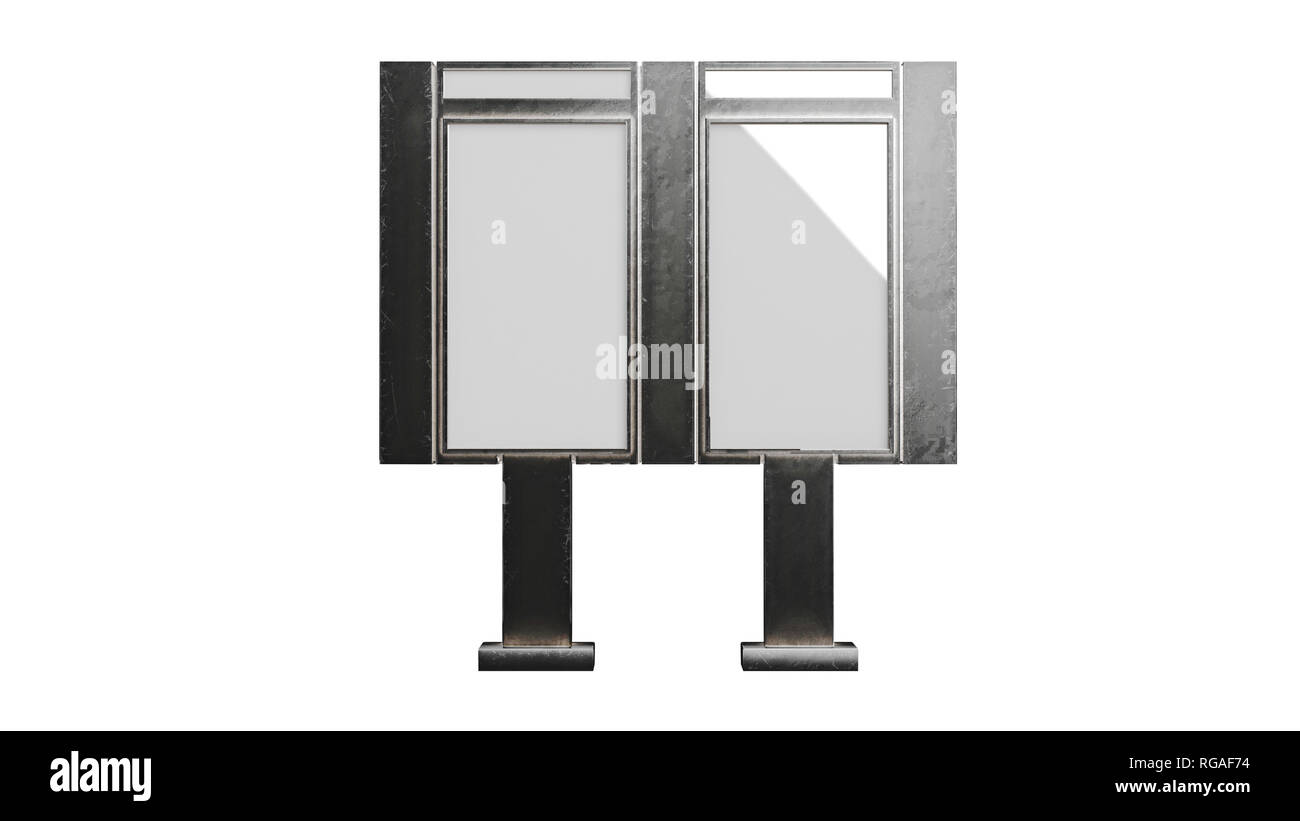 Billboard Banner Board Panel Mockup Advertisement Display Front