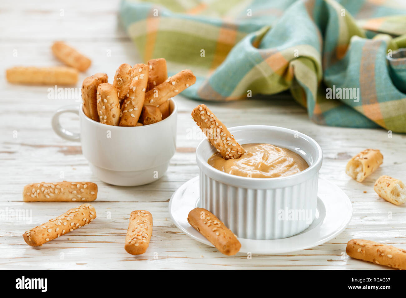 Breadsticks dip hires stock photography and images Alamy