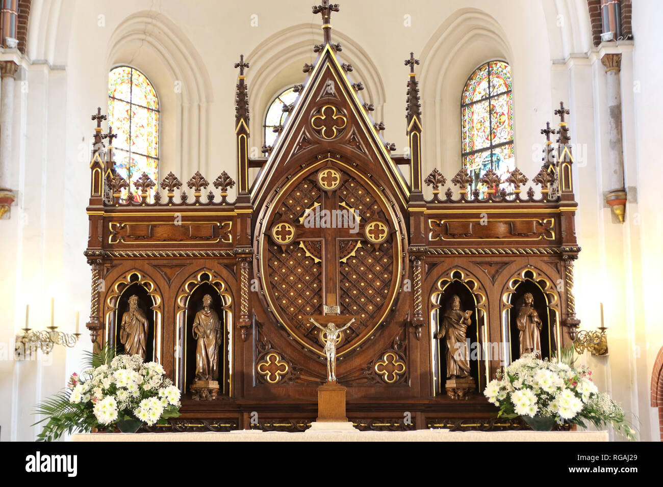 The altar in Riga Dome Cathedral Stock Photo - Alamy