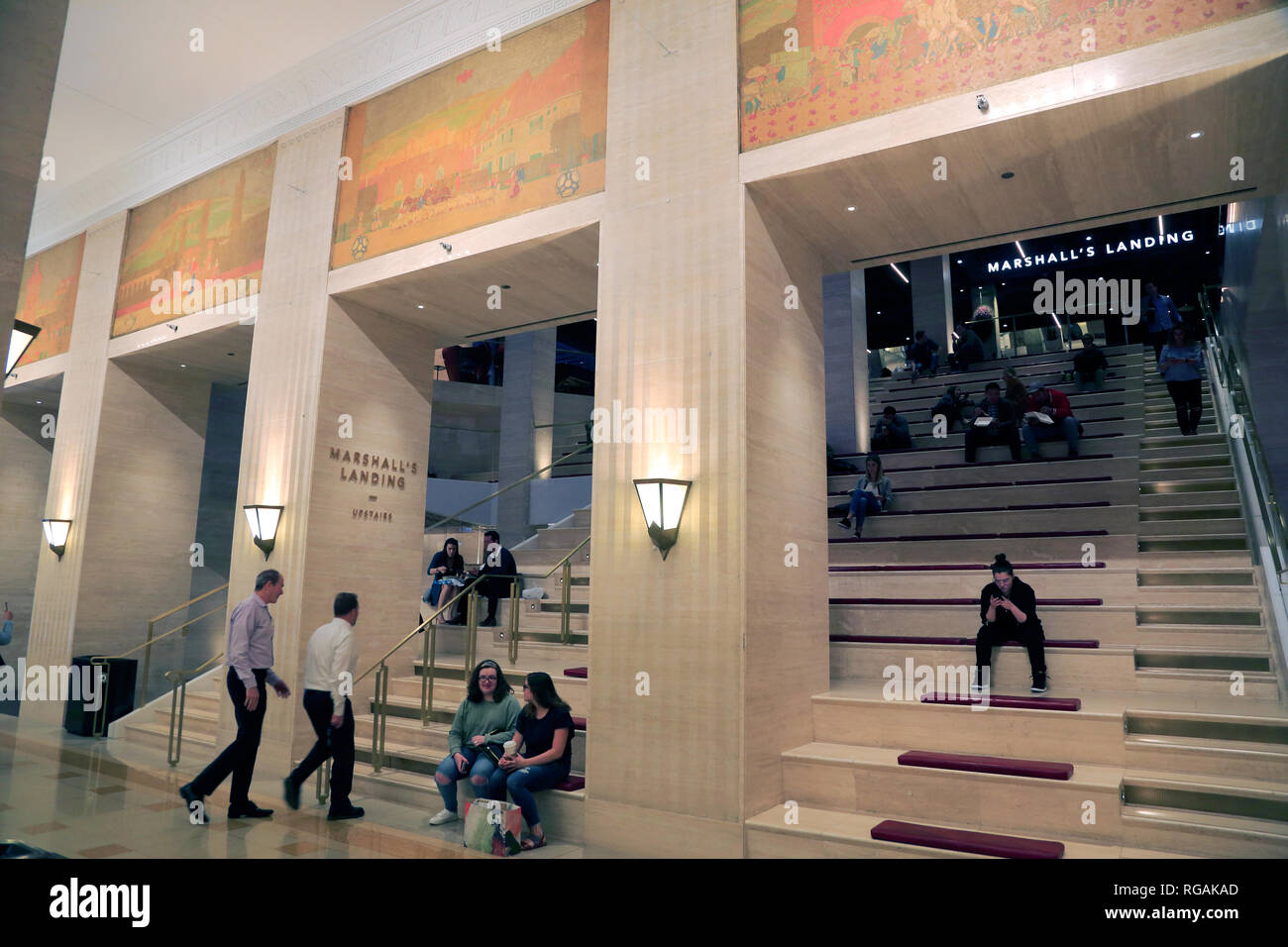Interior view of Merchandise Mart. Chicago.Illinois.USA Stock Photo Alamy