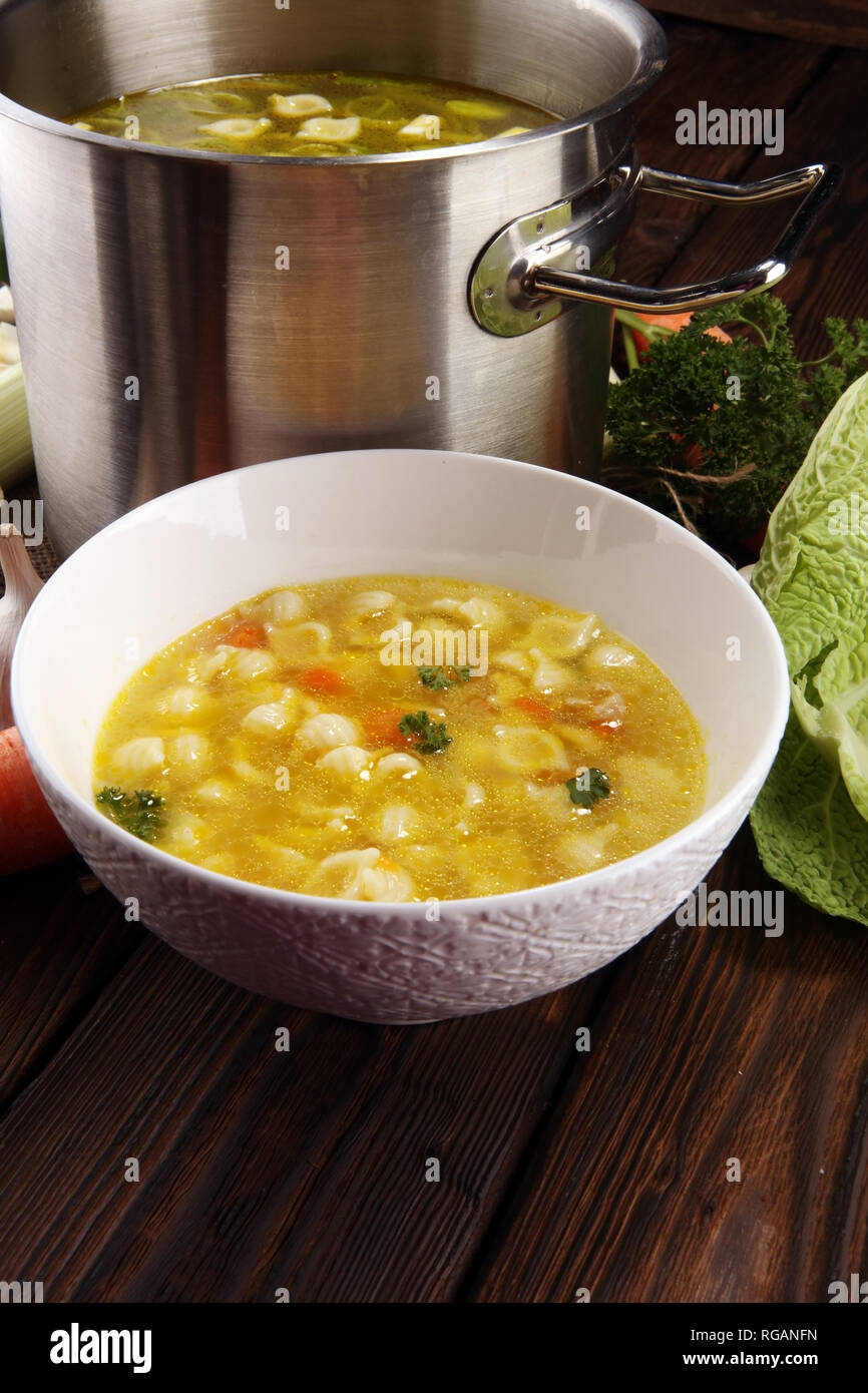 Clear soup hot pot hi-res stock photography and images - Alamy