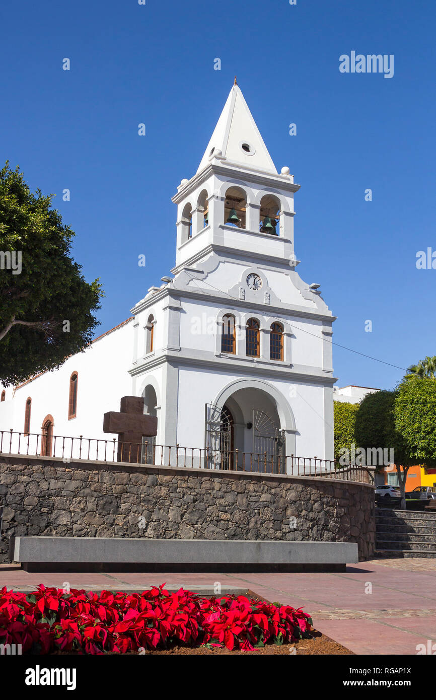Church of Our Lady of Rosario (Nuestra Senora del Rosario), Puerto del Rosario, Fuerteventura, Canary islands, Spain Stock Photo