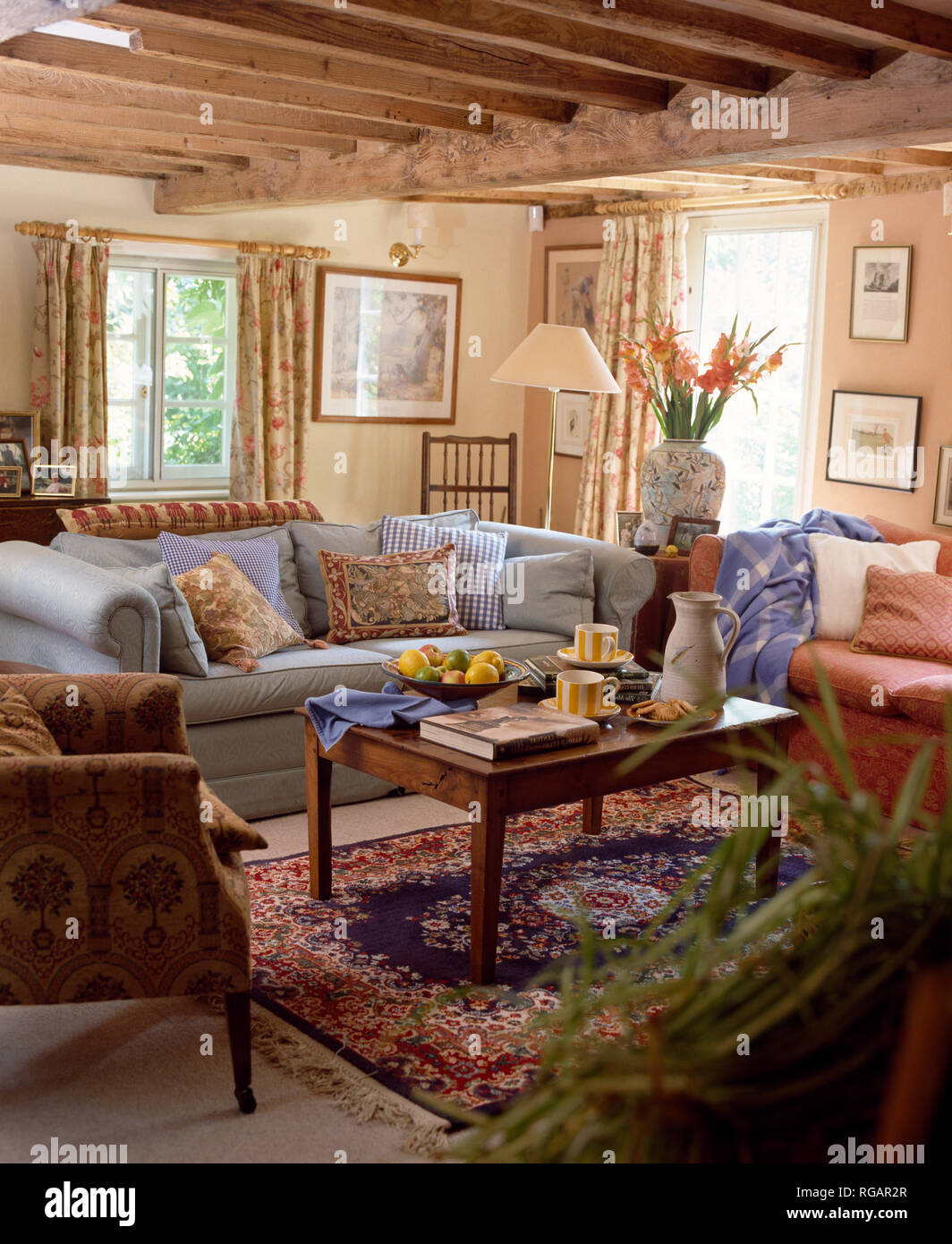 Pale 2024 blue sofa