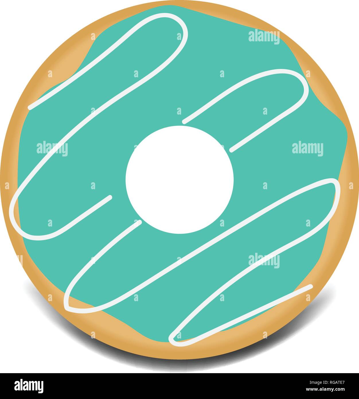 Green donut sweet glaze icon hi-res stock photography and images - Alamy