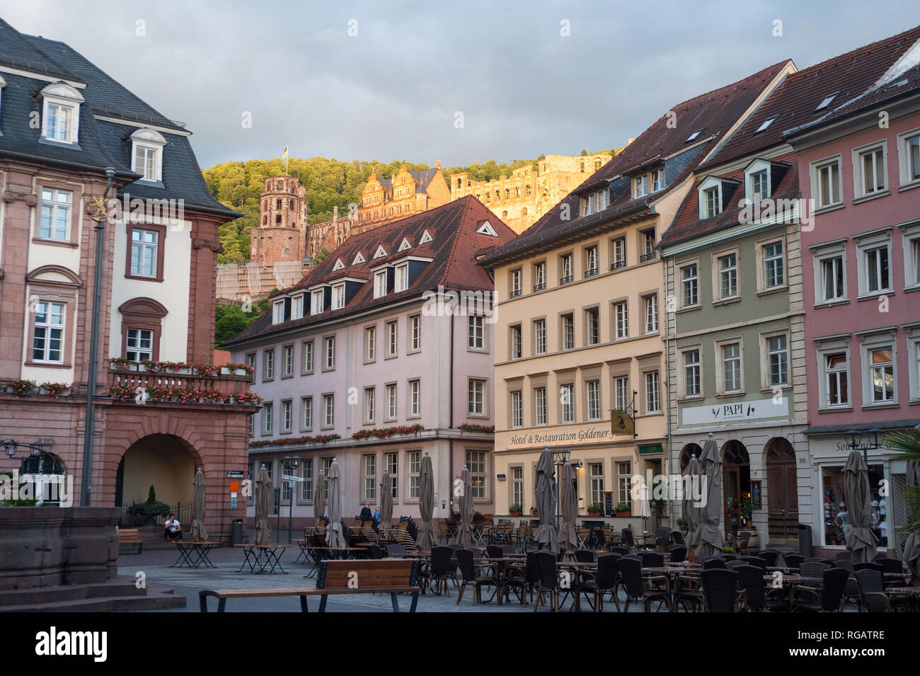 07.06.2017, Heidelberg, Germany, Europe - Buildings in the old city