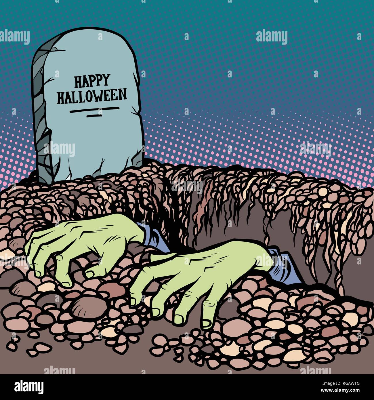 halloween cartoon hands