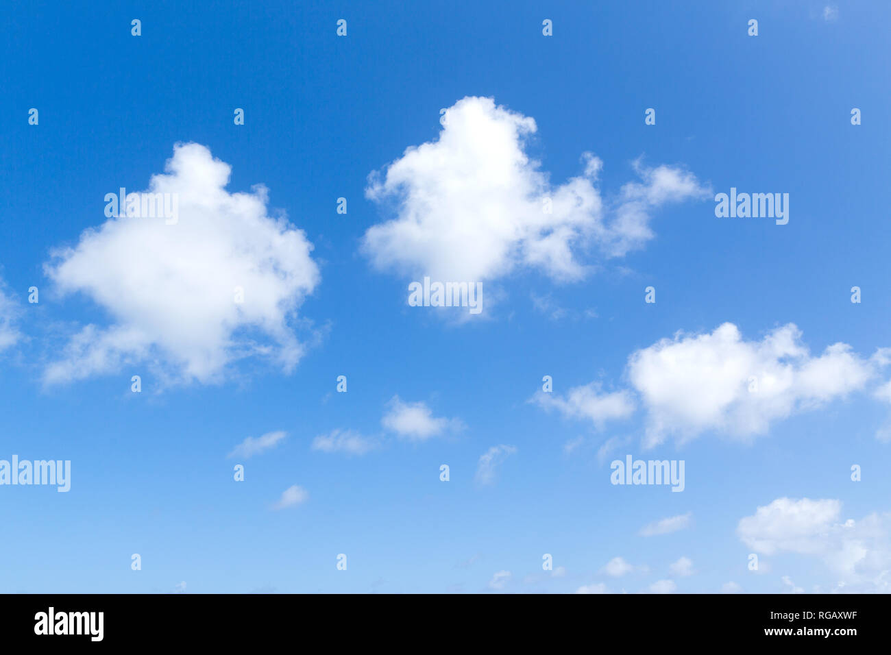 blue sky and clouds view Stock Photo