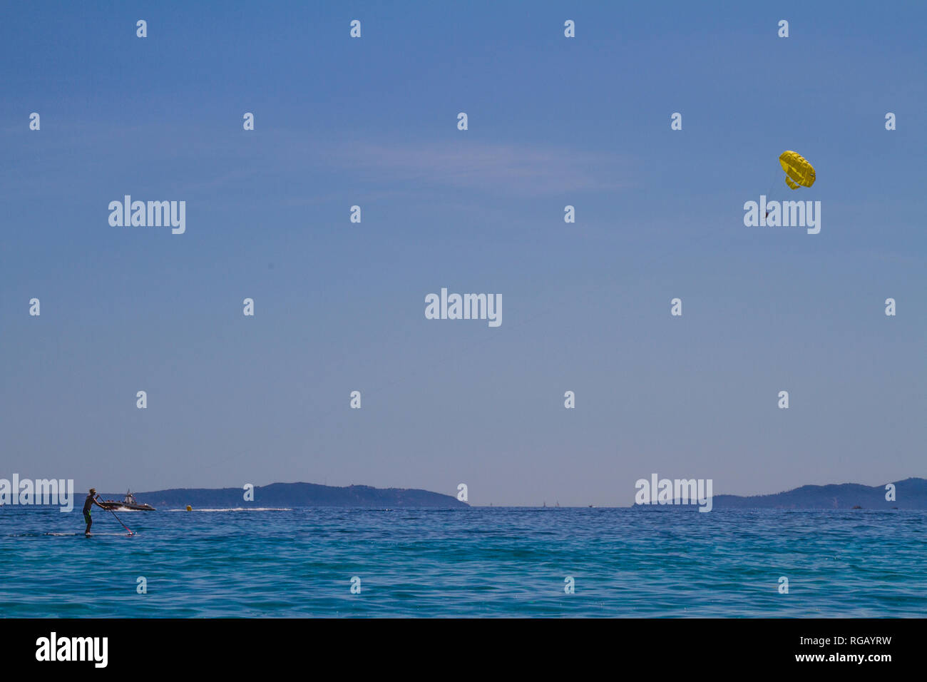 Water Sports at the Beach Stock Photo Alamy