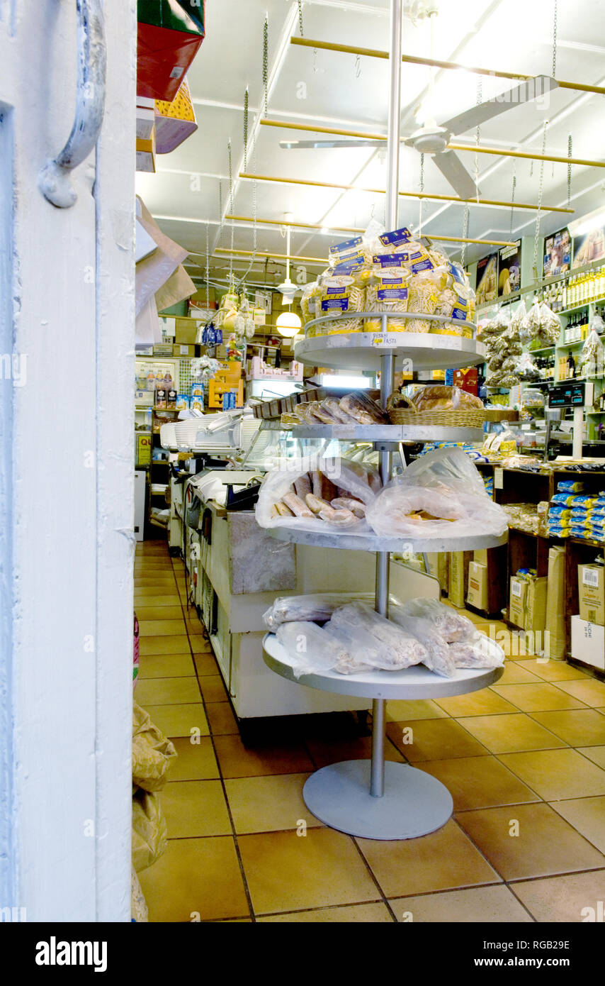 Traditional italian deli Lina Stores London, Soho Stock Photo Alamy