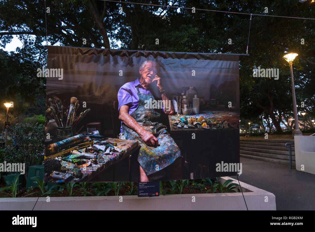 Australian Life Photography exhibition, Hyde park, Sydney, Australia