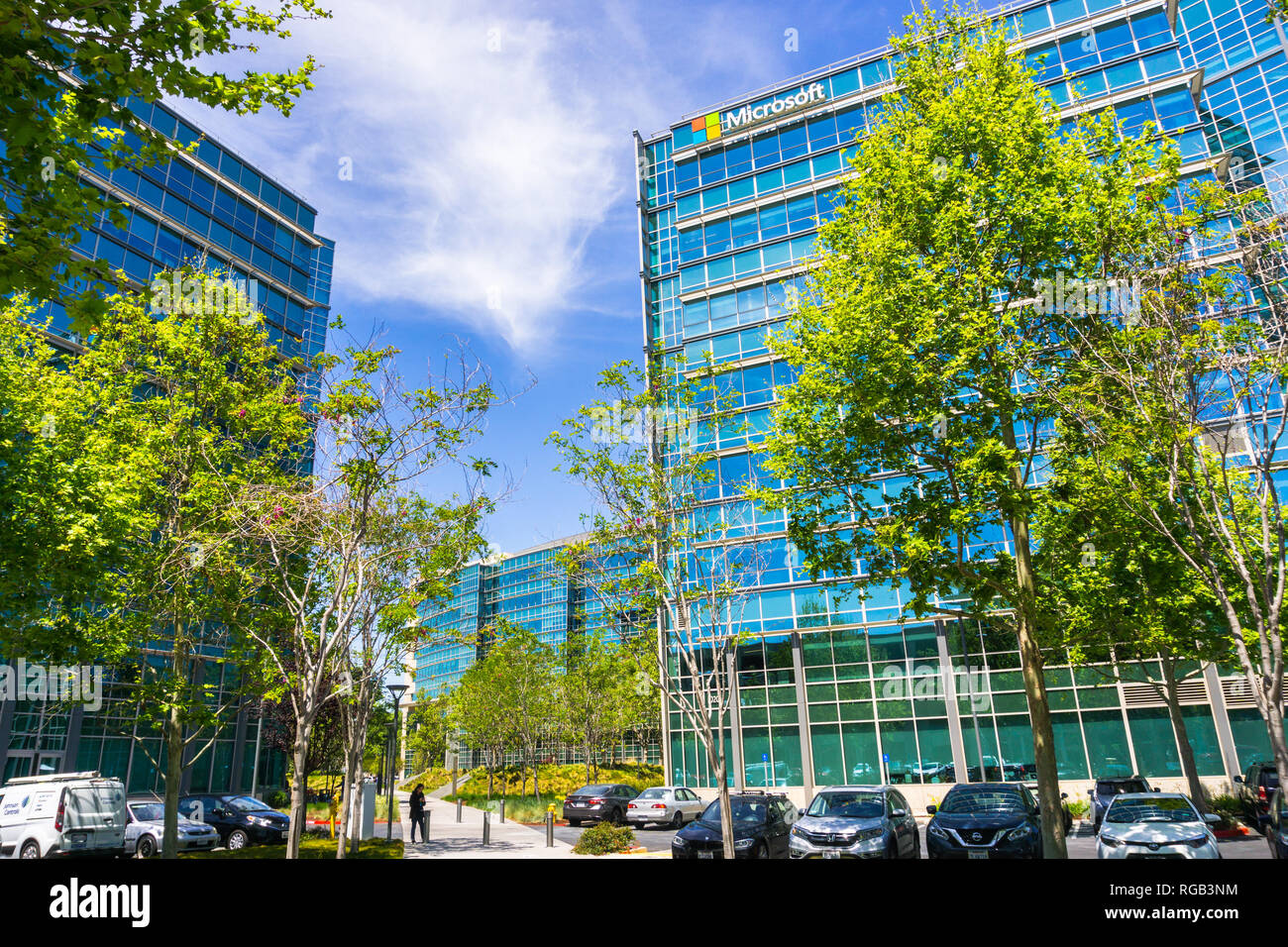 May 3 18 Sunnyvale Ca Usa Microsoft Offices Located In Silicon Valley South San Francisco Bay Area Stock Photo Alamy