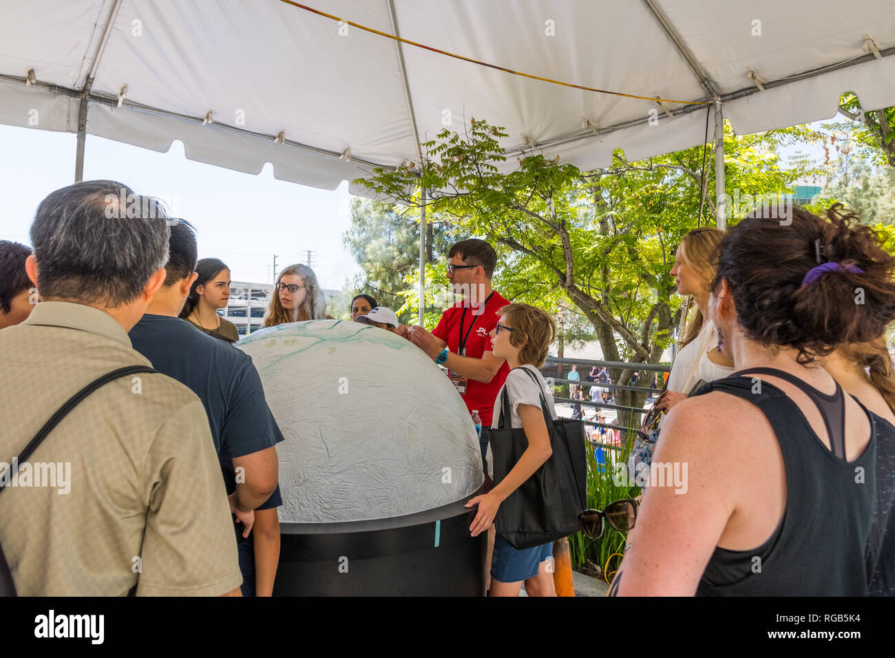 June 10, 2018 La Canada Flintridge / CA / USA -  People participating at 'A ticket to explore JPL' event Stock Photo