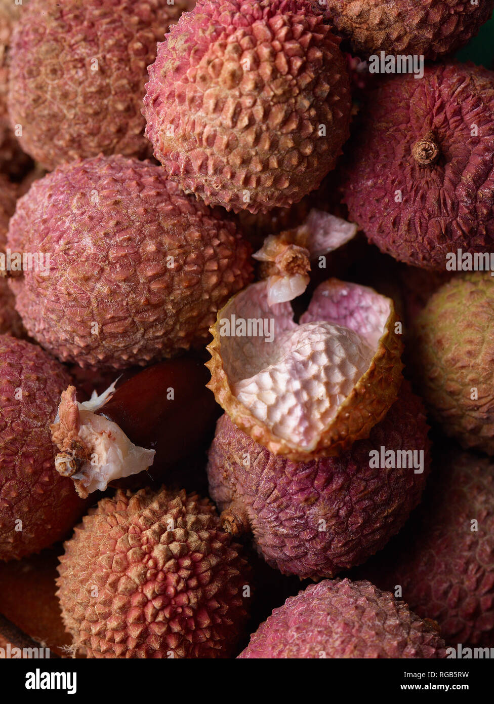 Lychees, fruit food still-life photograph Stock Photo