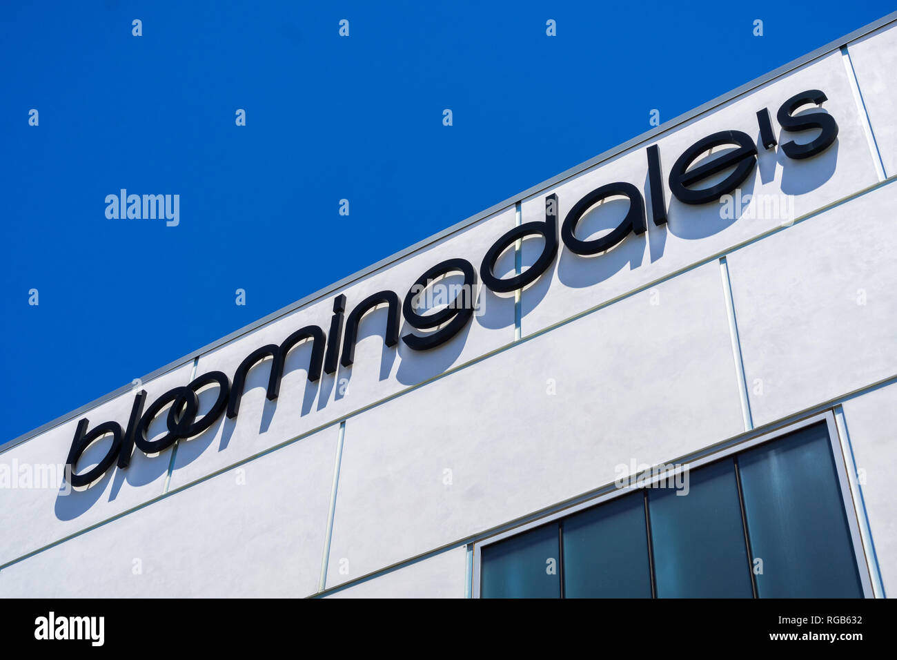 August 2, 2018 Palo Alto / CA / USA Close up of Bloomingdale's