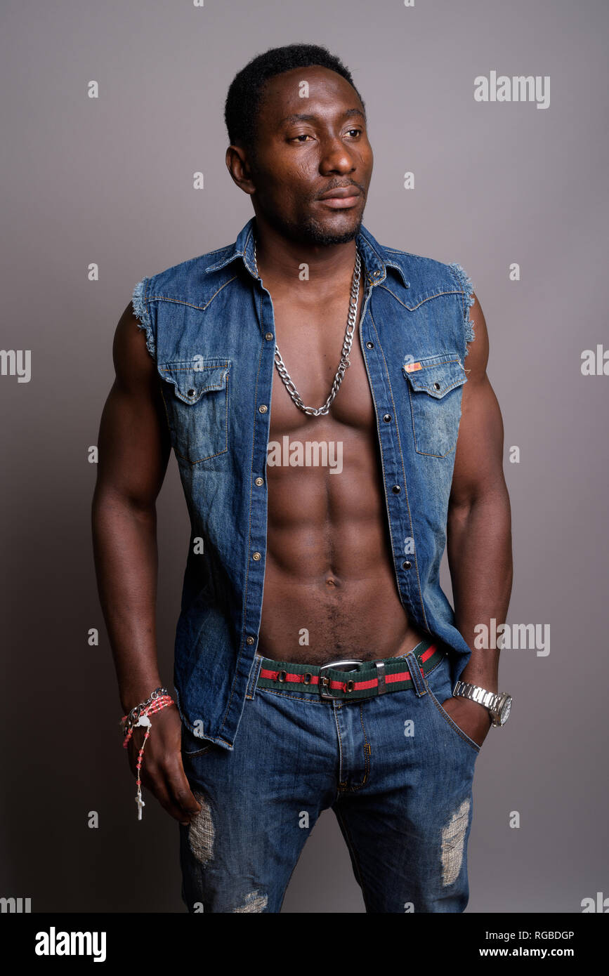 Handsome stylish young african american man hi-res stock photography ...