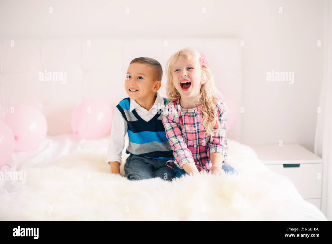 Portrait Of Two Happy Smiling Laughing White Caucasian Cute Adorable Funny Children Boy And Girl Hugging Each Other Love Friendship And Fun Valent Stock Photo Alamy Portrait Of Two Happy Smiling Laughing White Caucasian Cute Adorable Funny Children Boy And Girl Hugging Each Other Love Friendship And Fun Valent Stock Photo Alamy