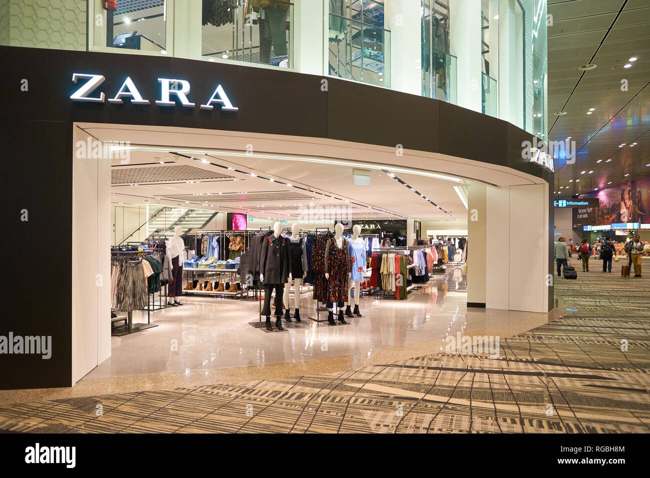 Zara store at Singapore Changi Airport 