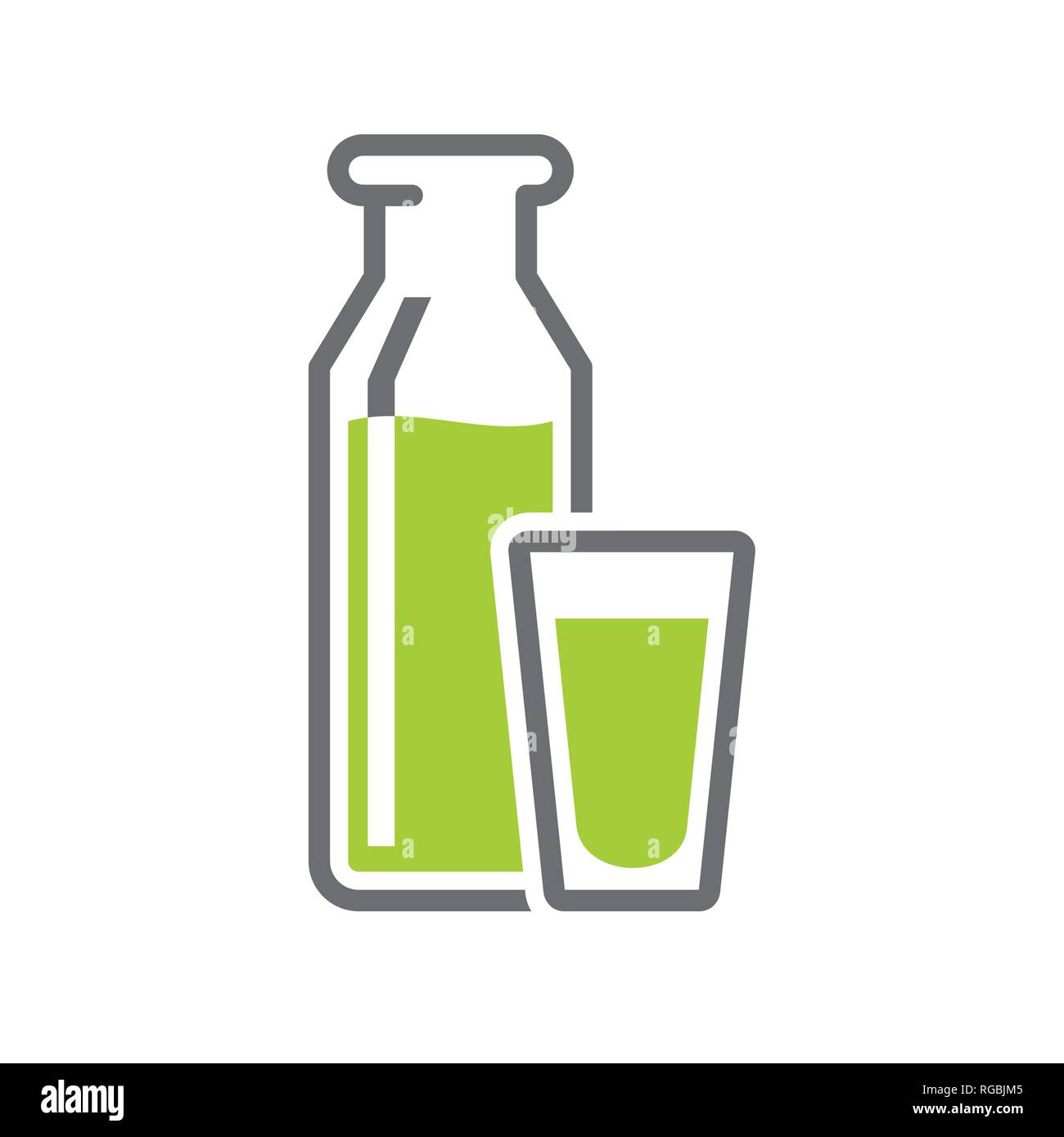 Milk icon on white background for graphic and web design, Modern simple ...