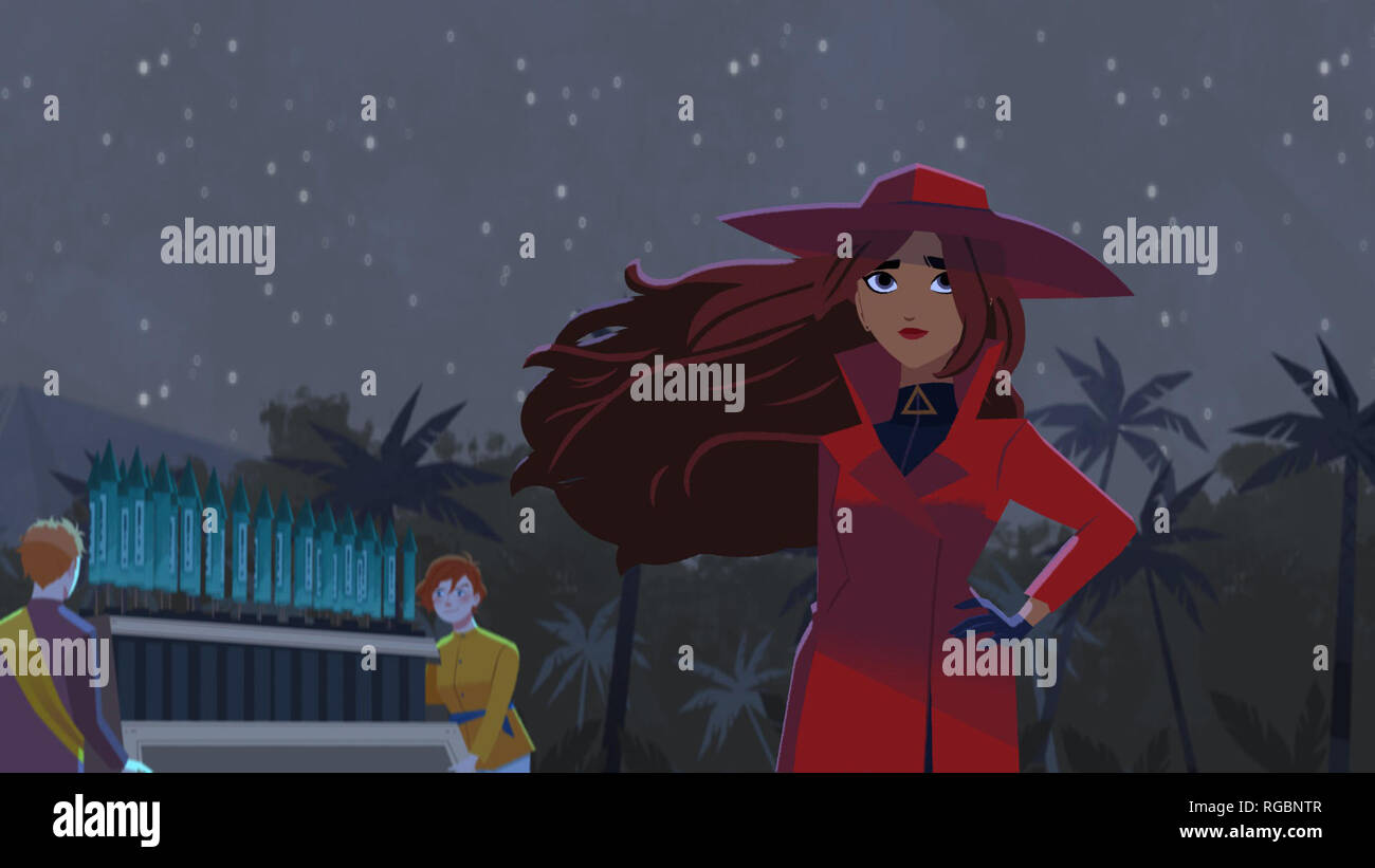 CARMEN SANDIEGO, (from left) Player (voice by Finn Wolfhard), Savannah