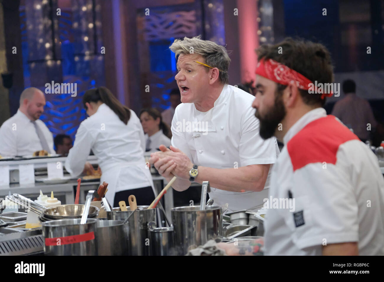 HELL'S KITCHEN, from left Gordon Ramsay, Chris Motto, 'What Happens in
