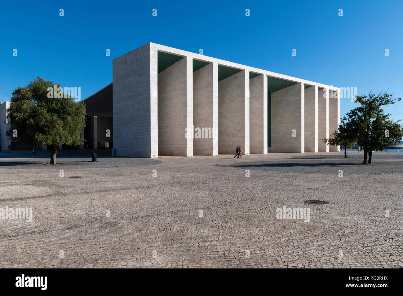 Lisbon, Portugal - October 20, 2018: View of the Portugal Pavillion (Pavilhao de Portugal) at the Parque das Nacoes in the city of Lisbon, in Portugal Stock Photo