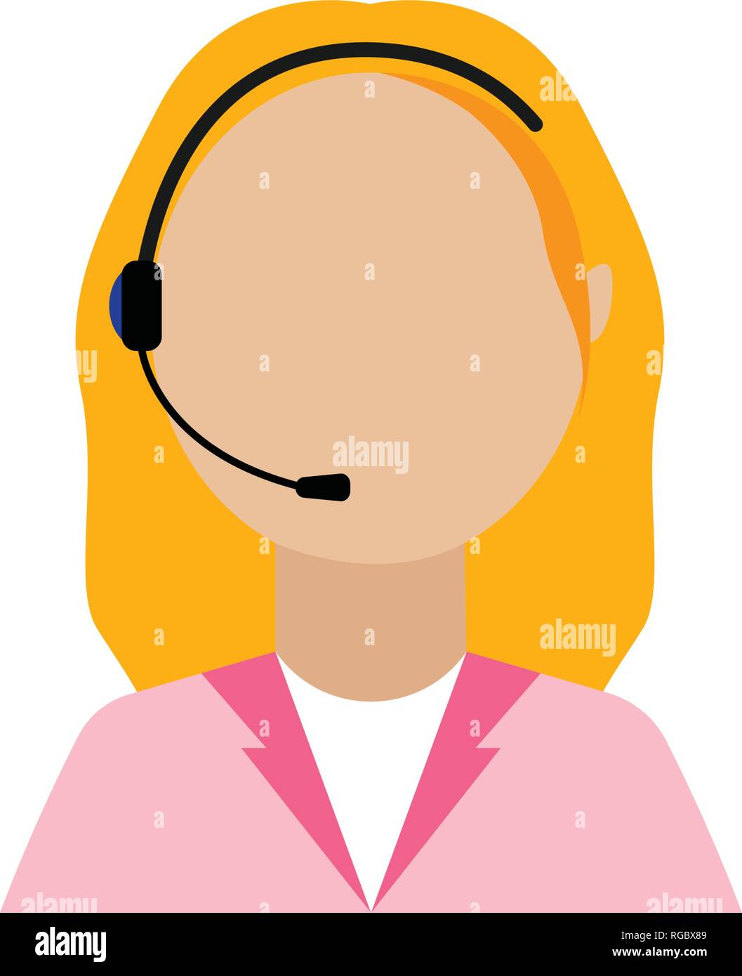 Call Center Worker Stock Vector Image & Art - Alamy