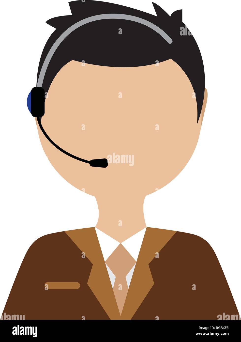 Call Center Worker Stock Vector Image & Art - Alamy