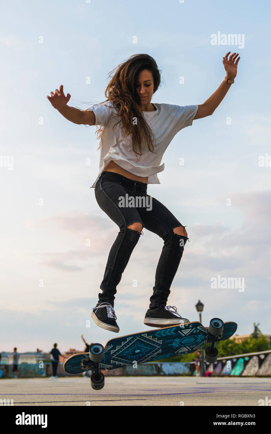 Skateboard trick hi-res stock photography and images - Alamy