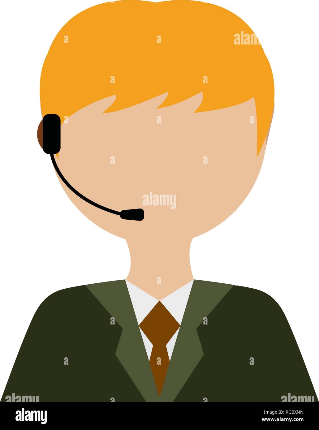 Call Center Worker Stock Vector Image & Art - Alamy
