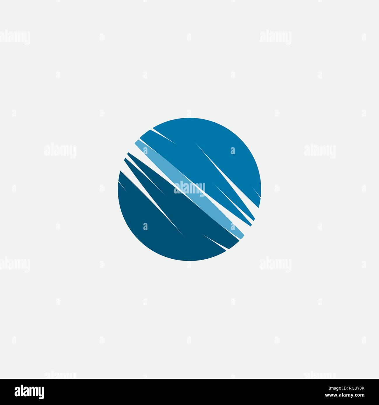 globe stylized icon logo vector Stock Vector