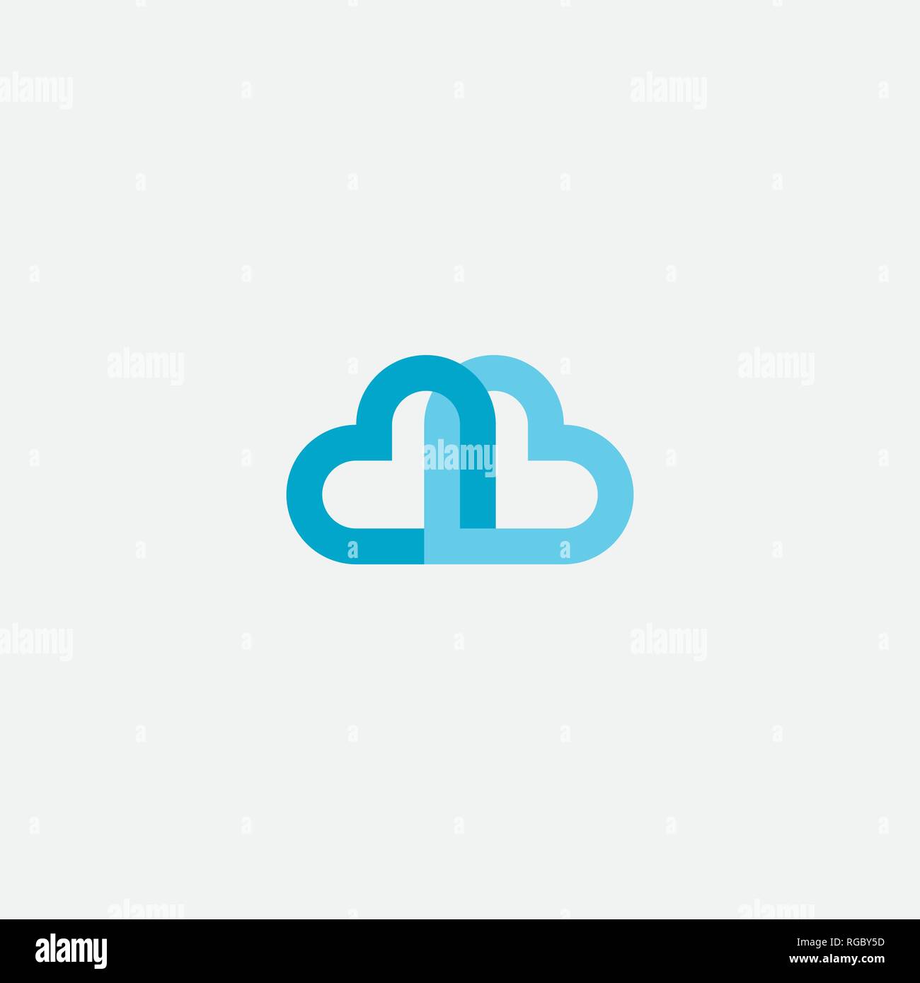 heart cloud icon logo symbol element Stock Vector Image & Art - Alamy