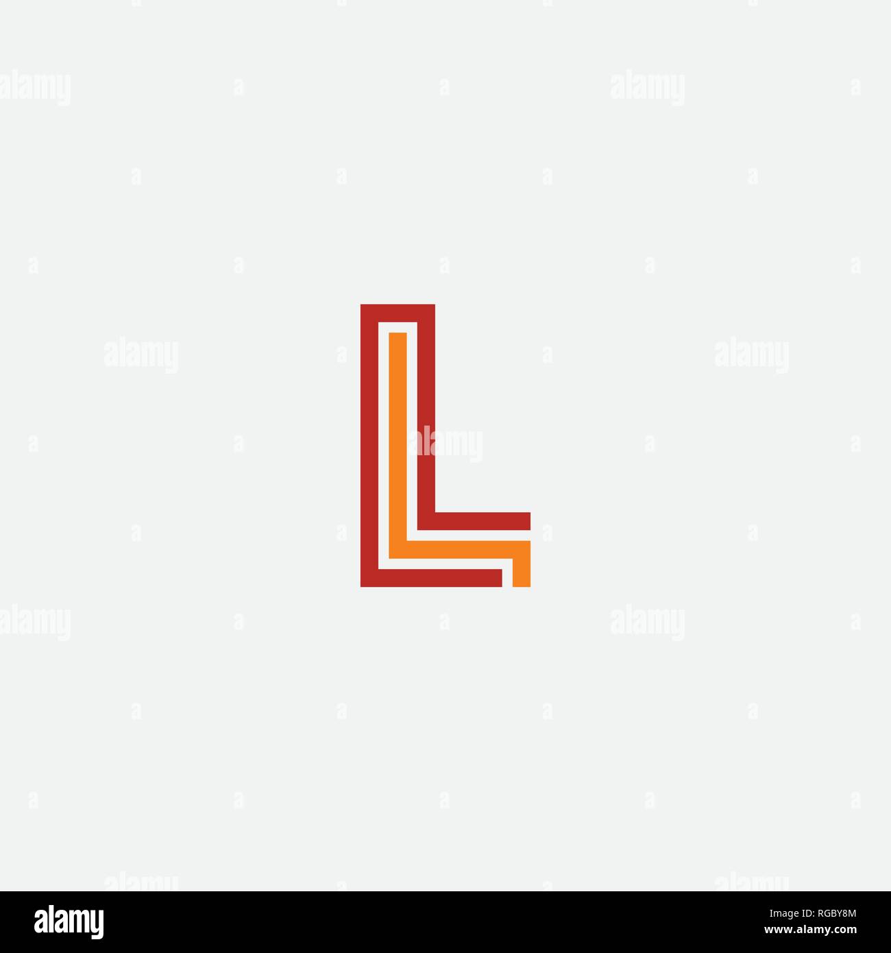 l logo icon letter symbol sign element Stock Vector Image & Art - Alamy
