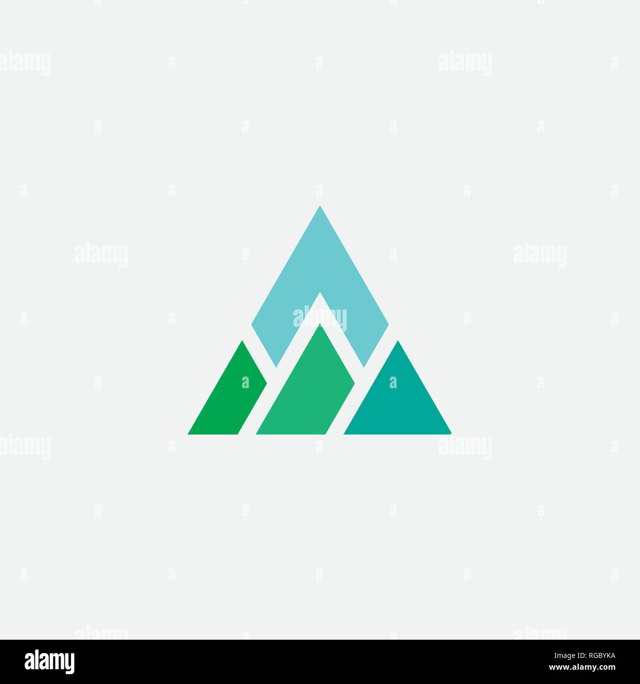 mountain vector triangle logo icon Stock Vector Image & Art - Alamy
