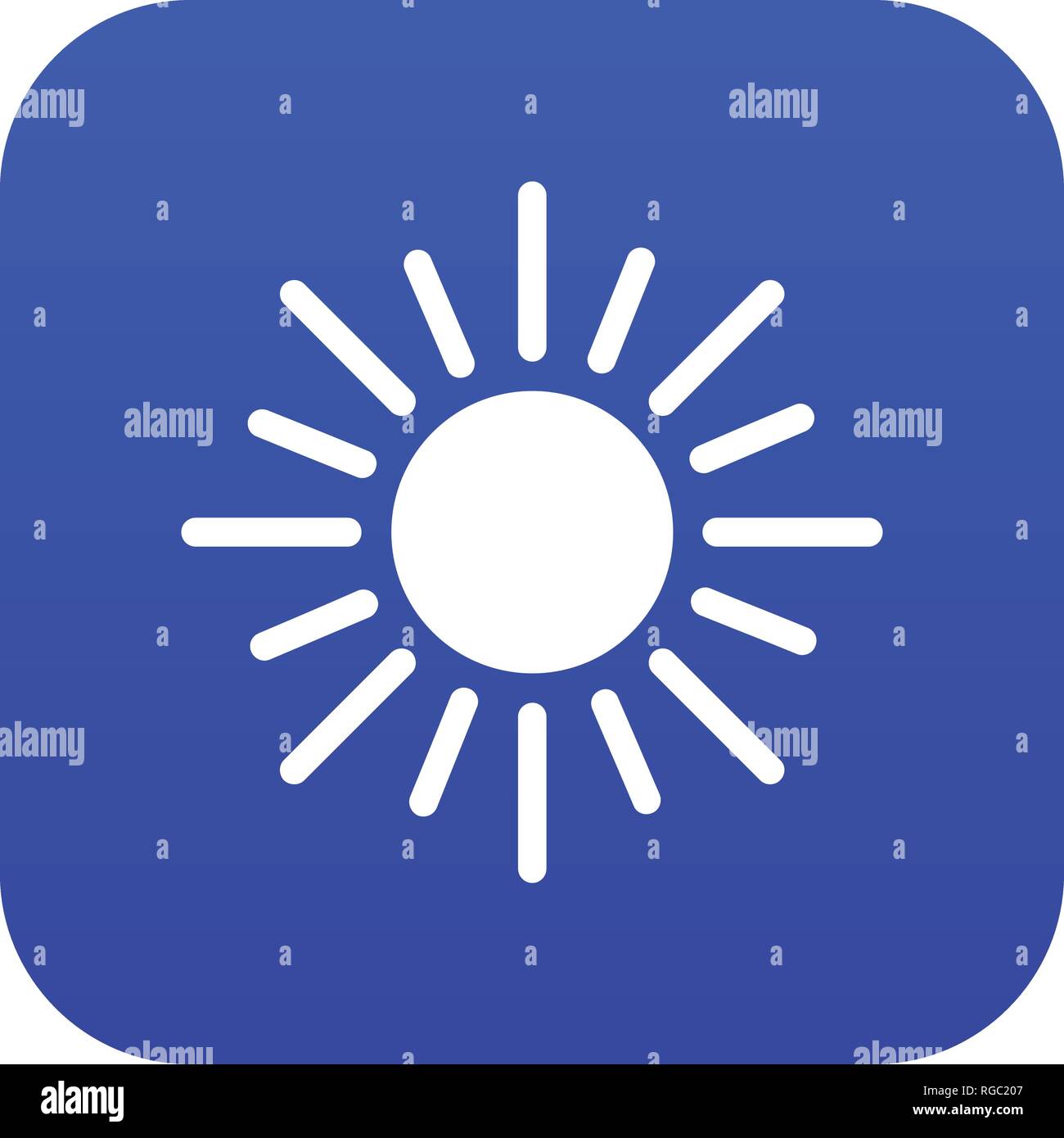 Sun icon digital blue Stock Vector Image & Art - Alamy