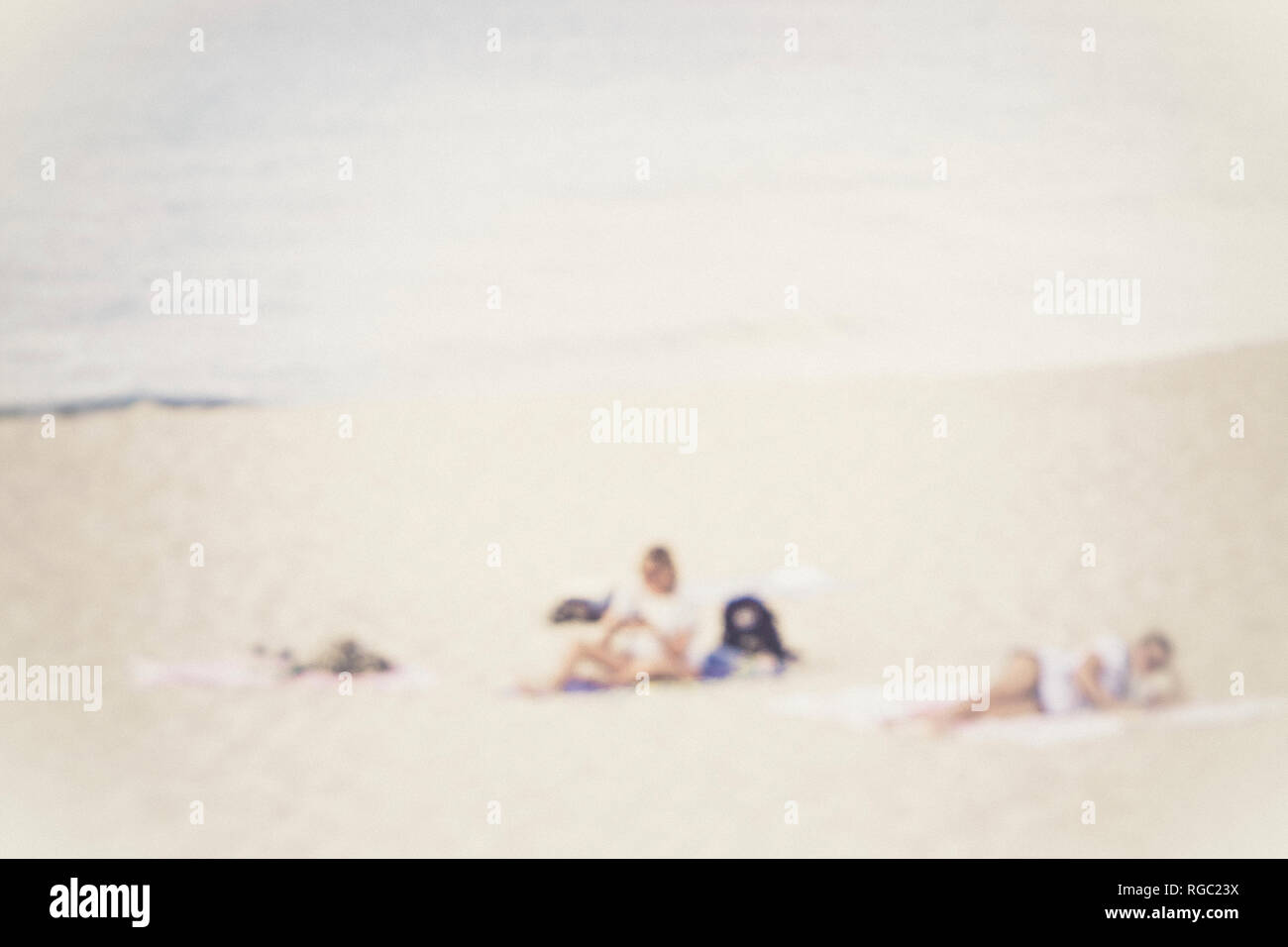 Two people at the beach two