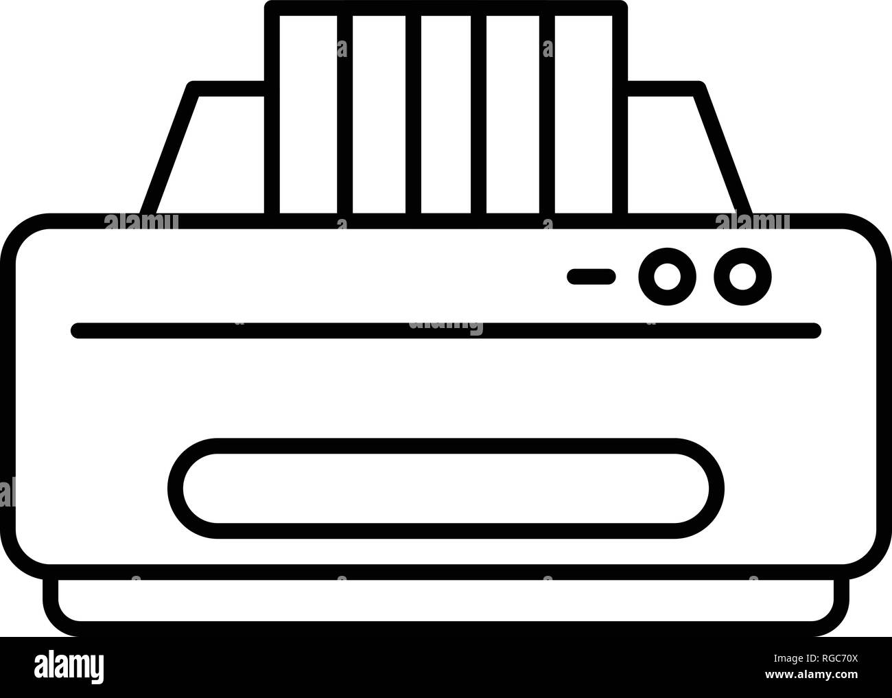 Jet printer icon, outline style Stock Vector Image & Art - Alamy