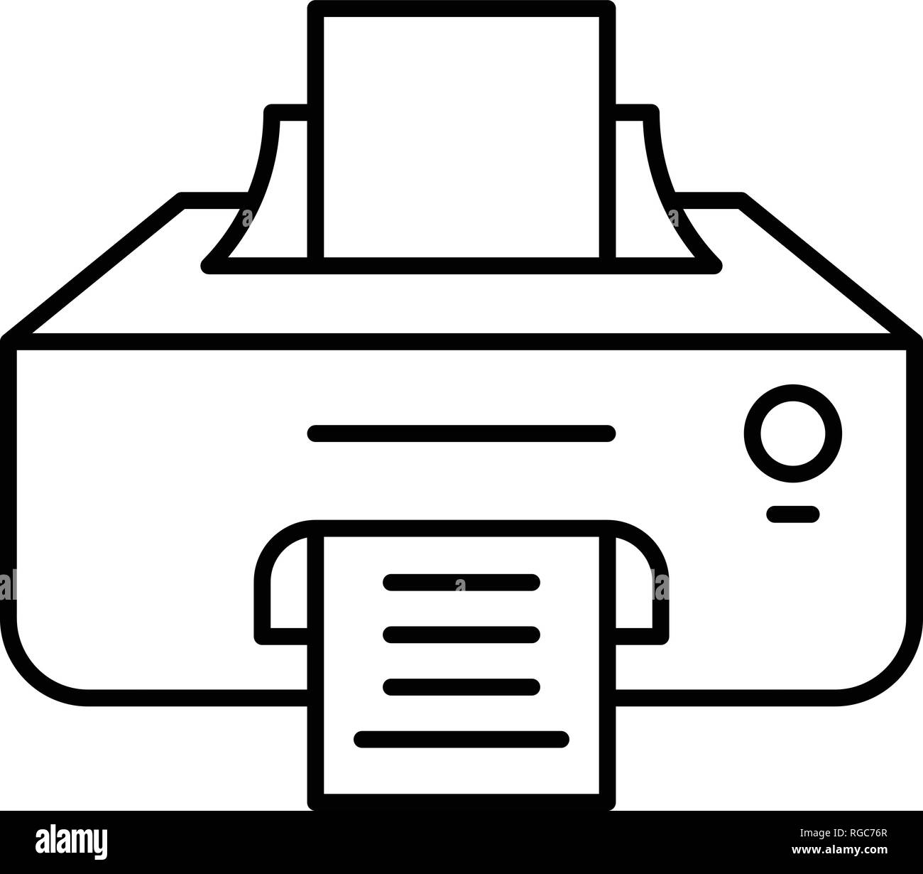 Ink printer icon, outline style Stock Vector Image & Art - Alamy