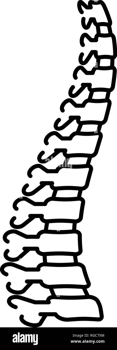 Healthy spine icon, outline style Stock Vector Image & Art - Alamy