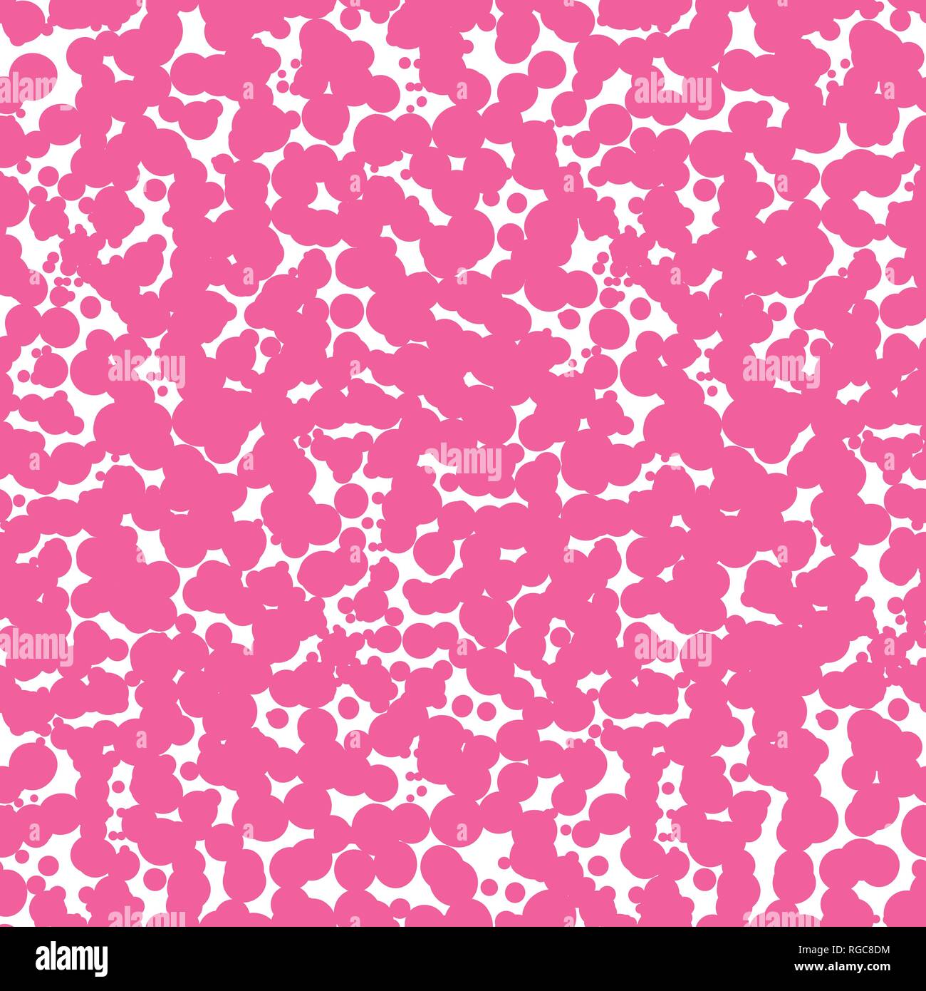 Abstract dotted seamless pattern. Textured chaotic dot tile background Stock Vector