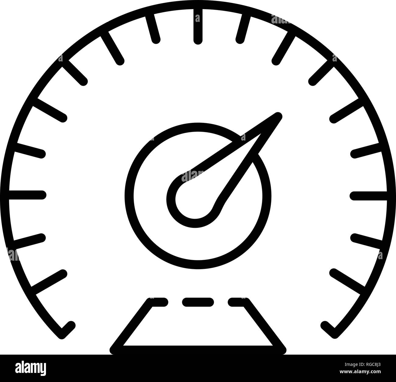 Km per hour speedometer icon, outline style Stock Vector Image & Art - Alamy