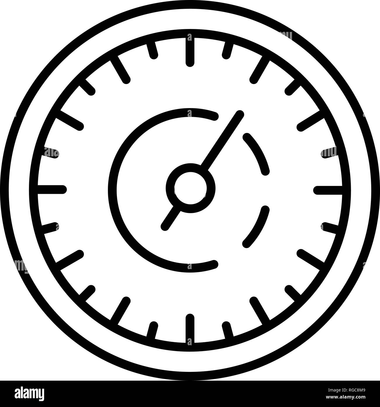 Retro speedometer icon, outline style Stock Vector Image & Art - Alamy