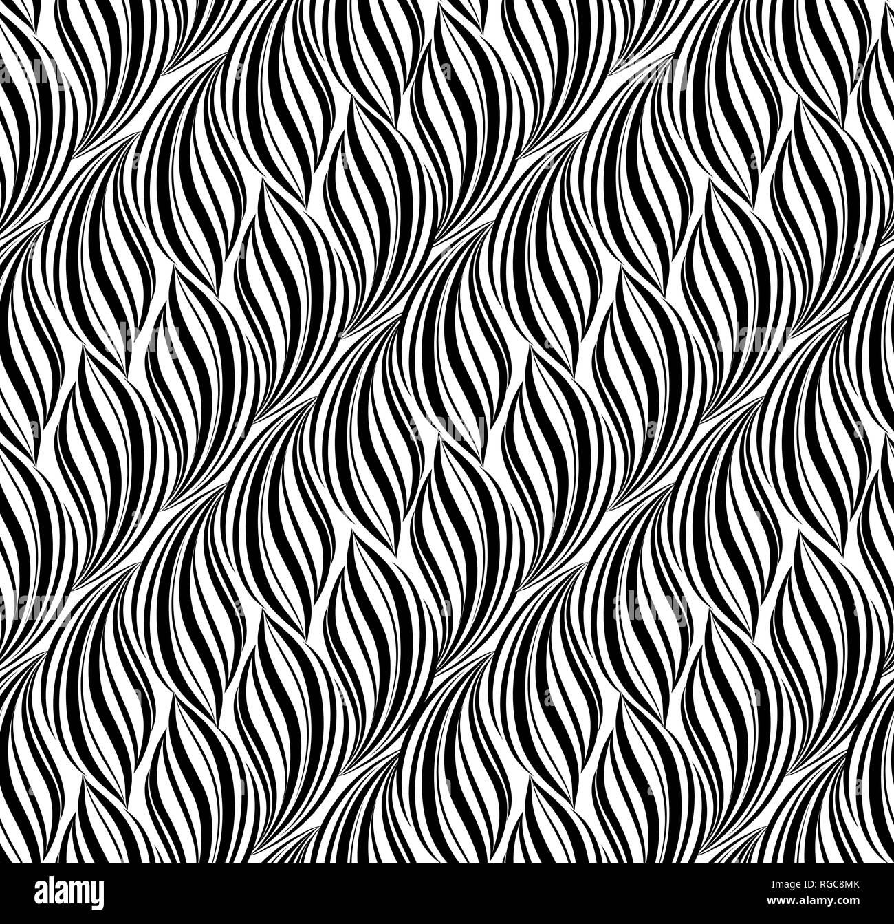 Wavy line seamless pattern. Geometric fabric print texture. Abstract tiling  background. Wave tiling line ornamental wallpaper Stock Vector Image & Art  - Alamy