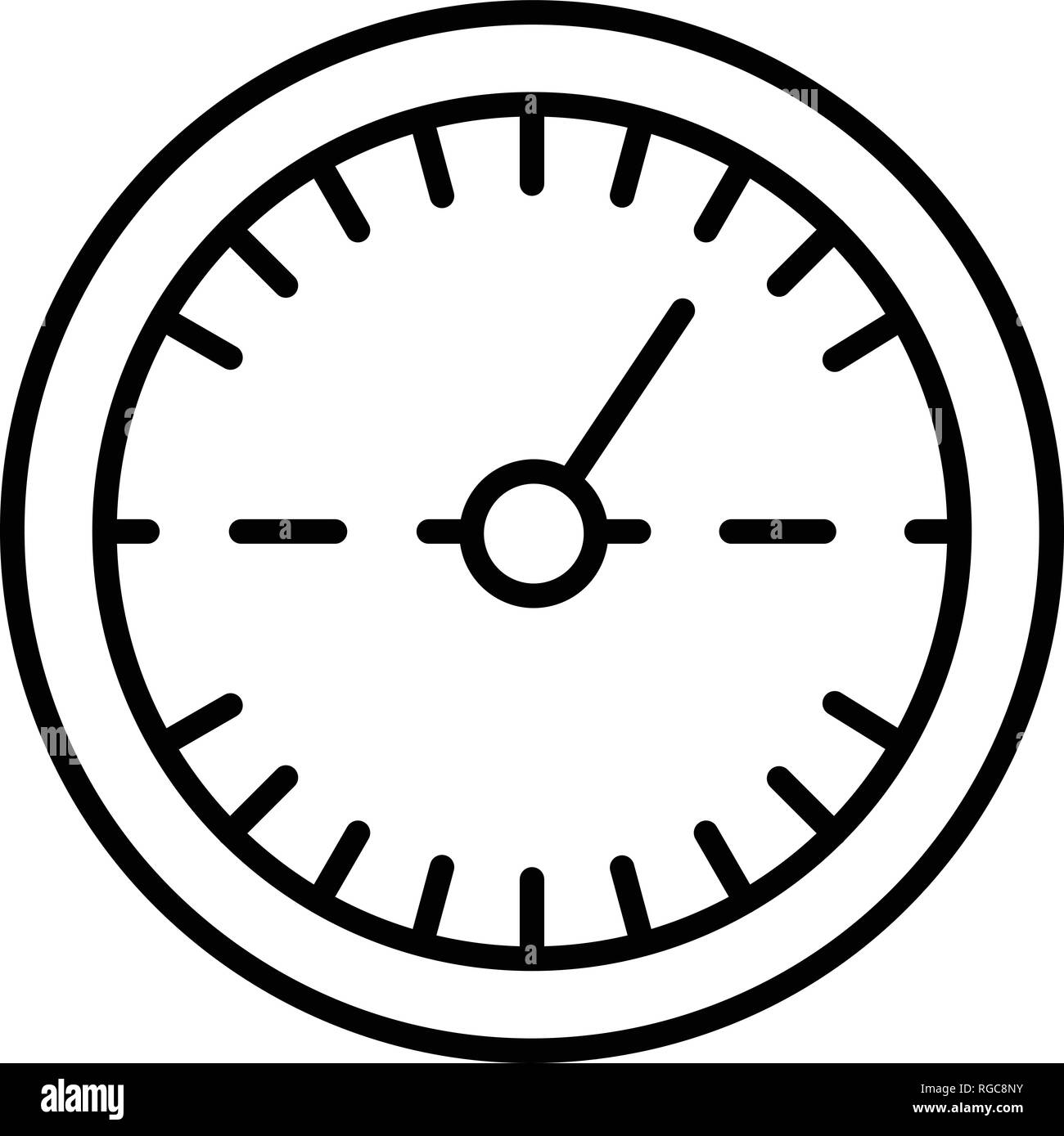 Double speedometer icon, outline style Stock Vector Image & Art - Alamy
