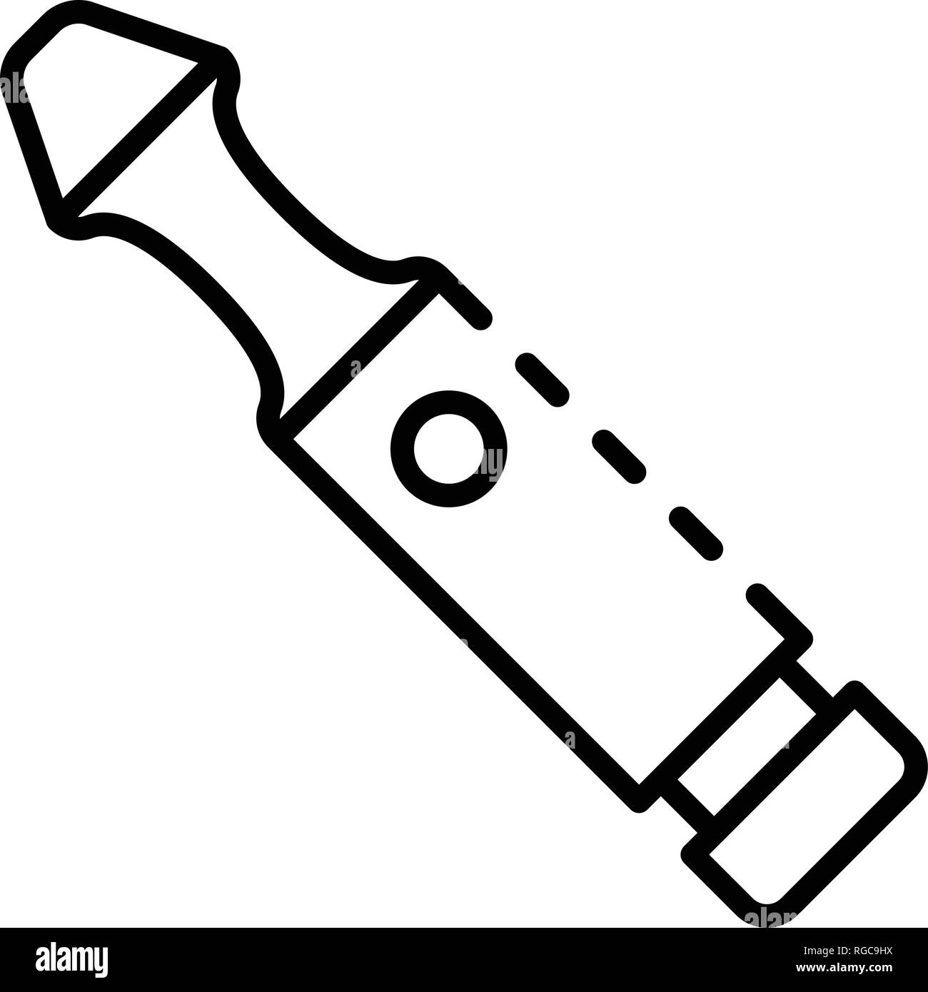 Mouthpiece electronic cigarette icon, outline style Stock Vector Image ...
