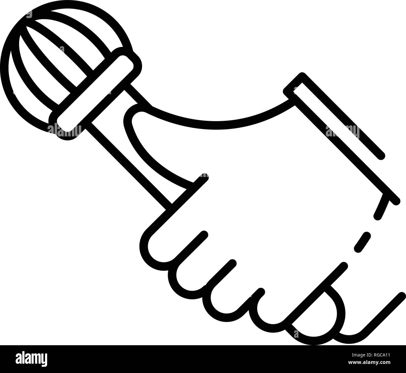 Outline rap cap illustration hi-res stock photography and images - Alamy