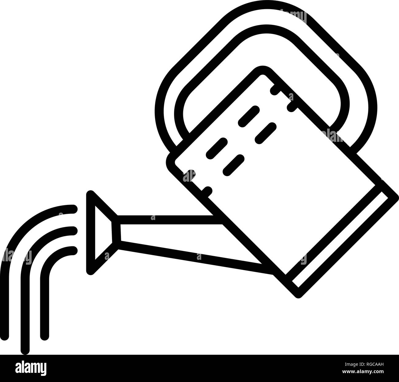 Watering can icon, outline style Stock Vector Image & Art