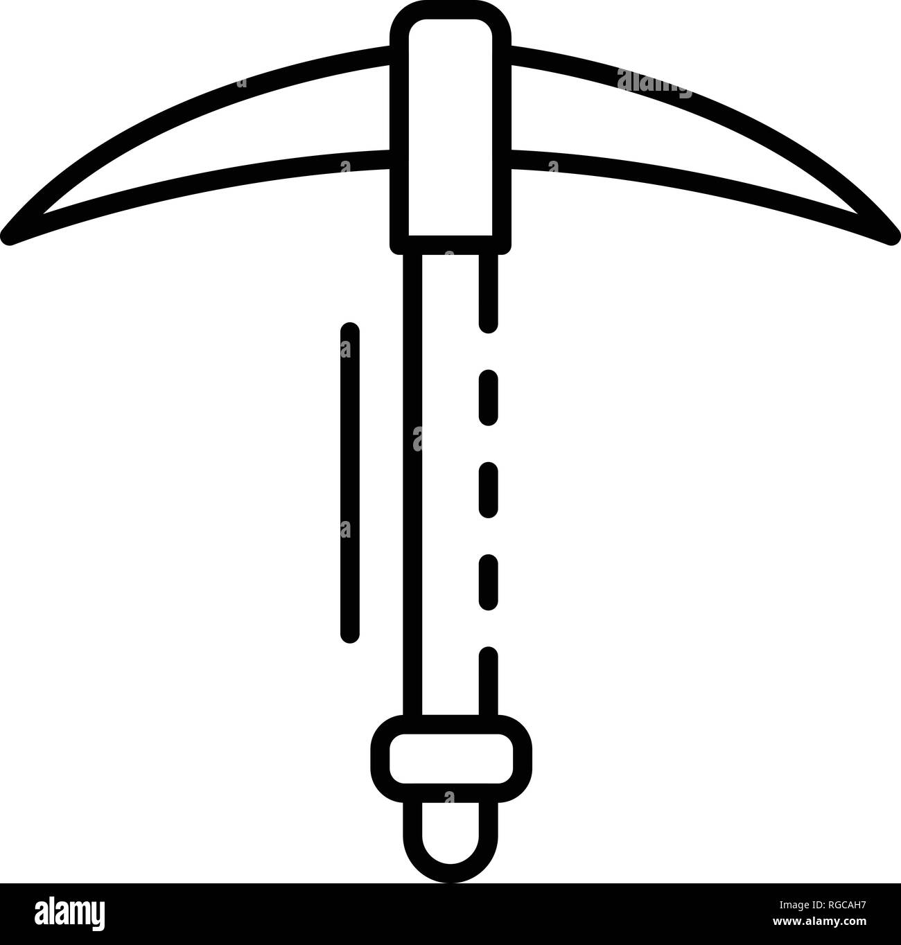 Pickaxe icon, outline style Stock Vector Image & Art Alamy