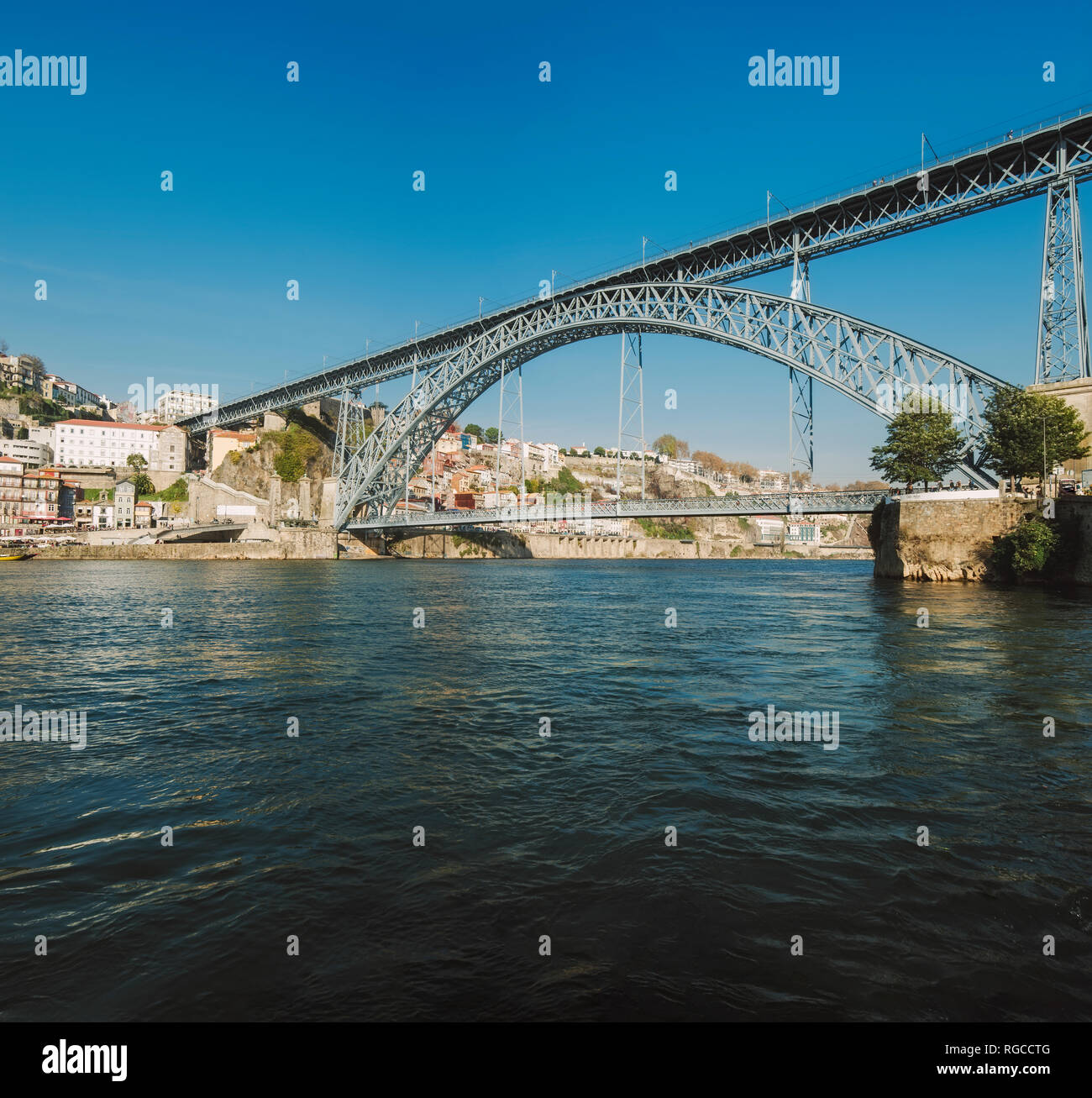 Portugal, Porto, Luiz I Bridge Stock Photo