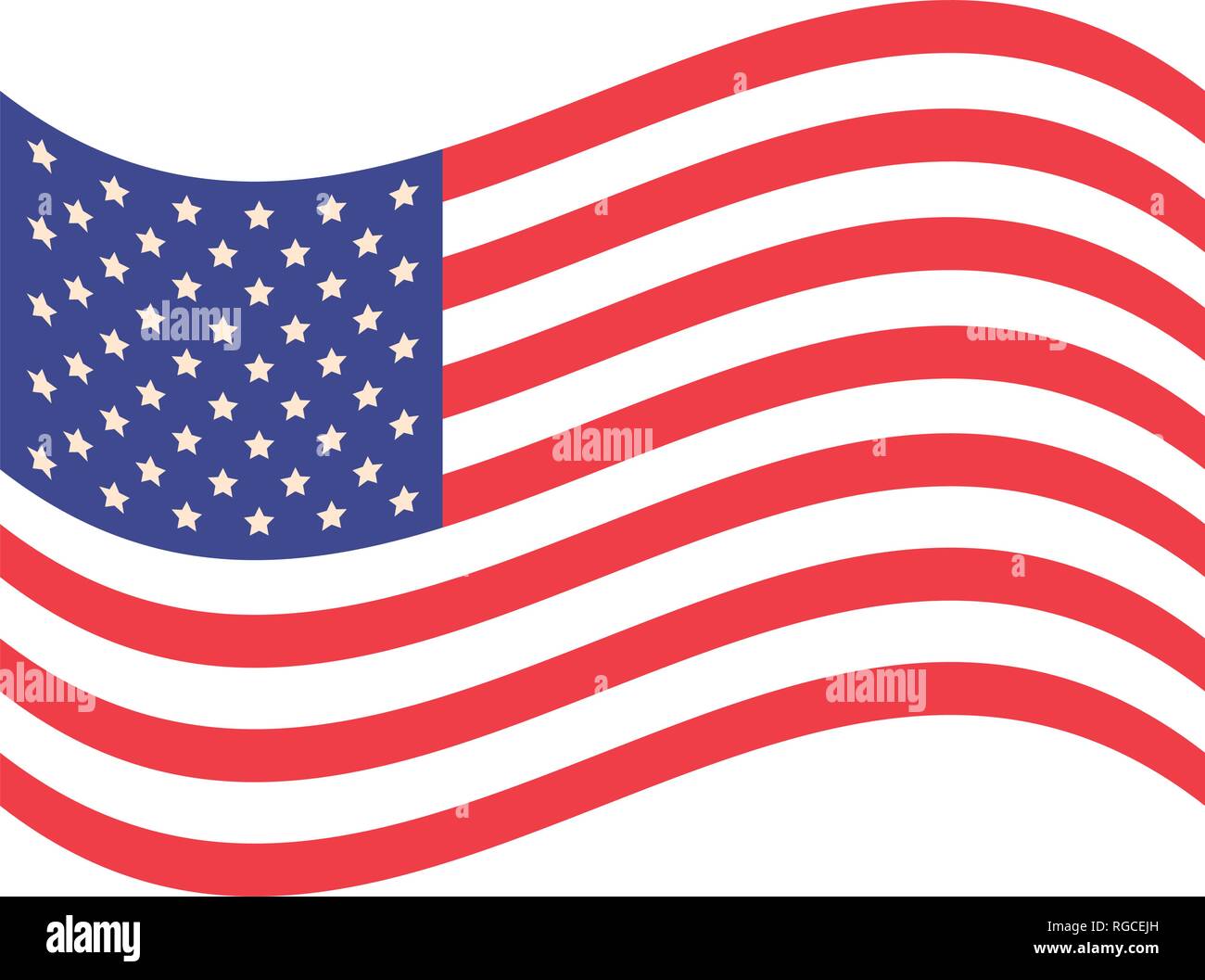 american flag cartoon Stock Vector Image & Art - Alamy